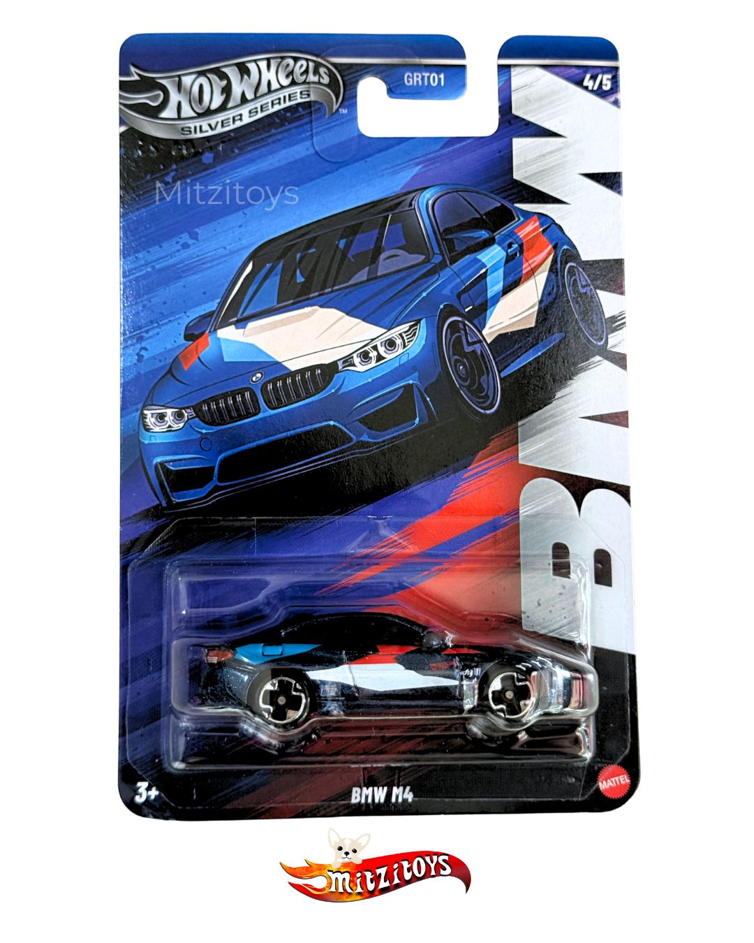 BMW M4 (4/5) - BMW - Hot Wheels Silver Series