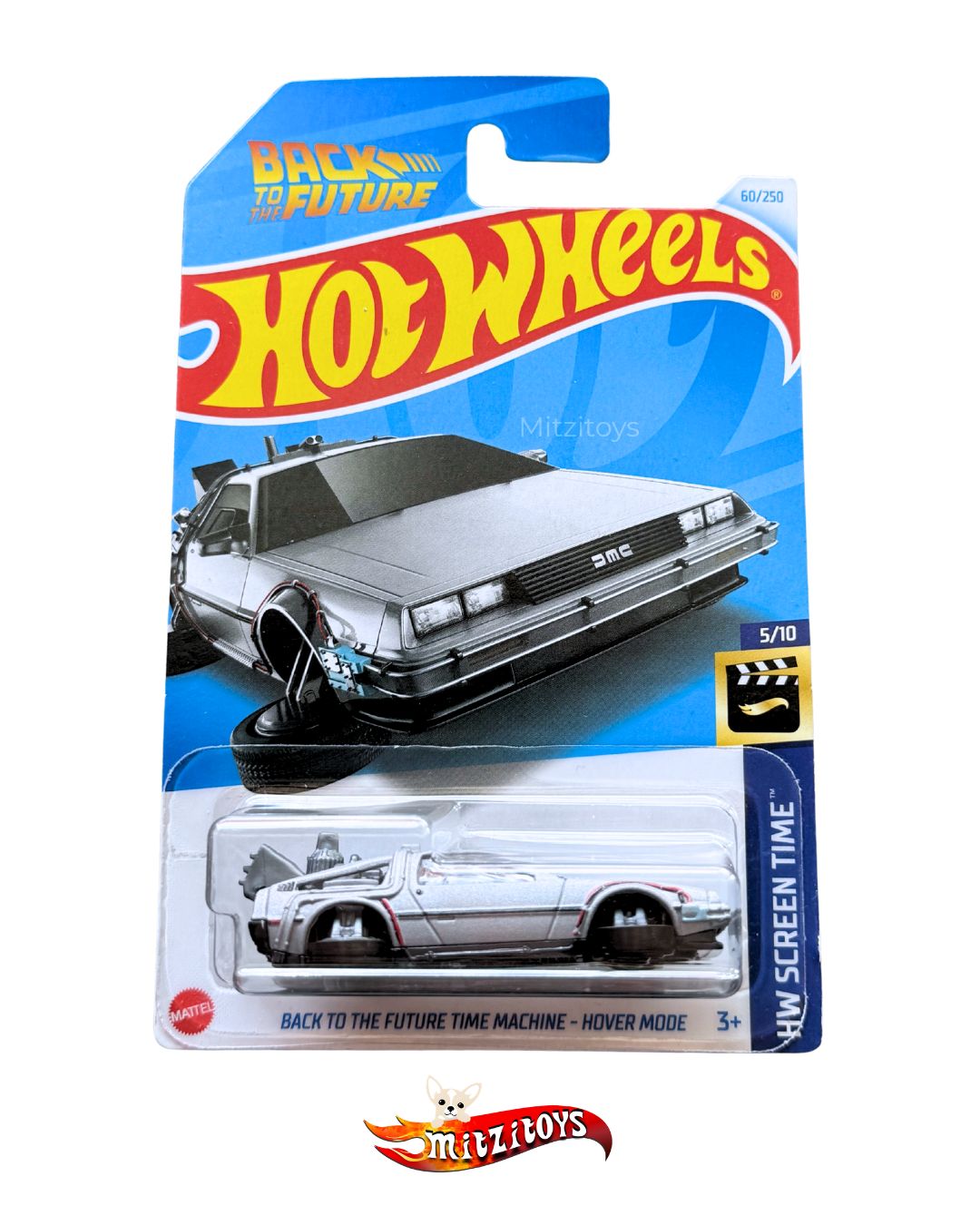 Back to the Future Time Machine - Hover Mode (5/10) - HW Screen Time - Hot Wheels básico
