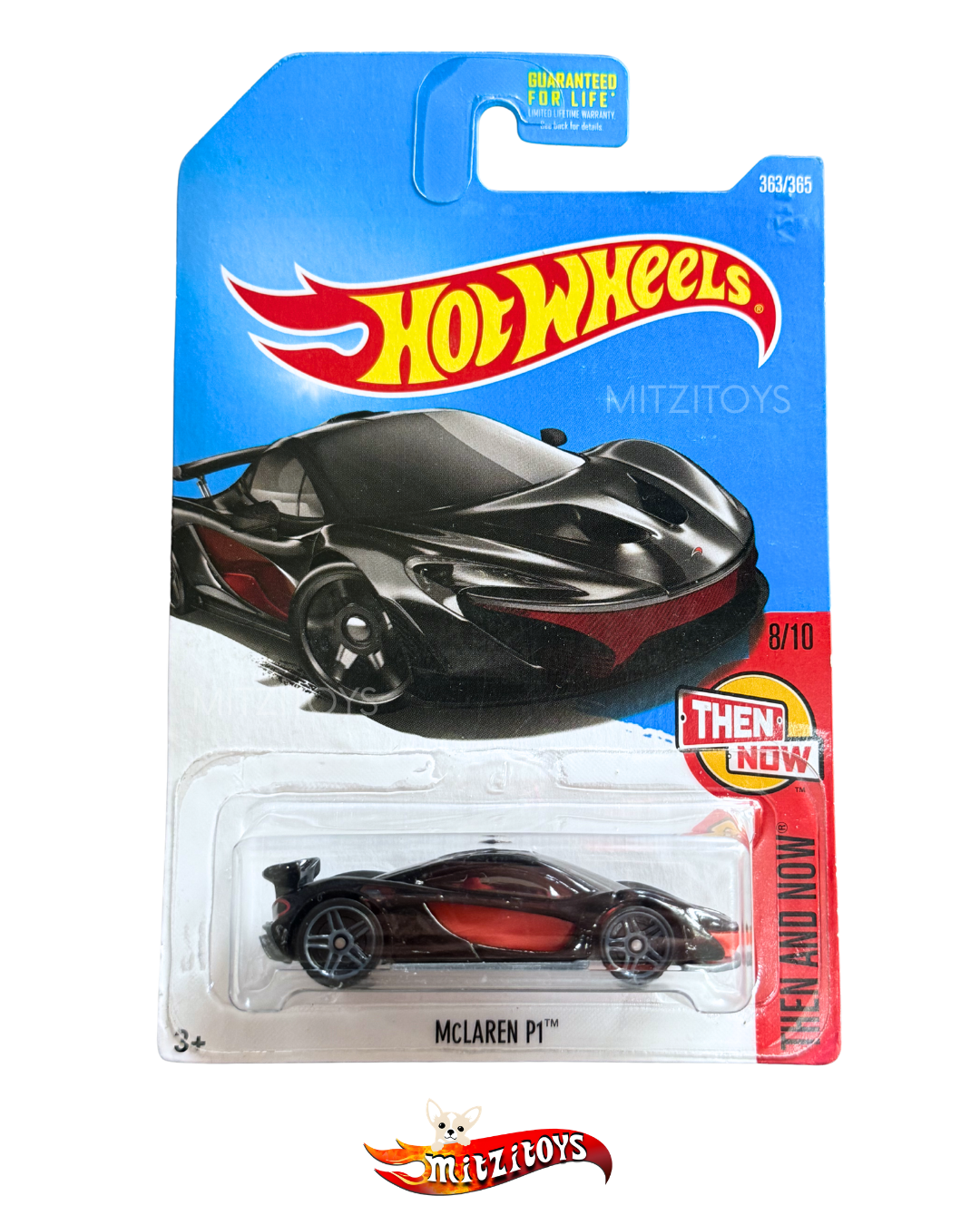 McLaren P1 (Negro con Rojo) - Hot Wheels: Then and Now (363/365)