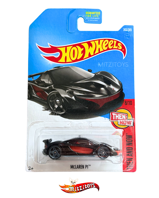 McLaren P1 (Negro con Rojo) - Hot Wheels: Then and Now (363/365)