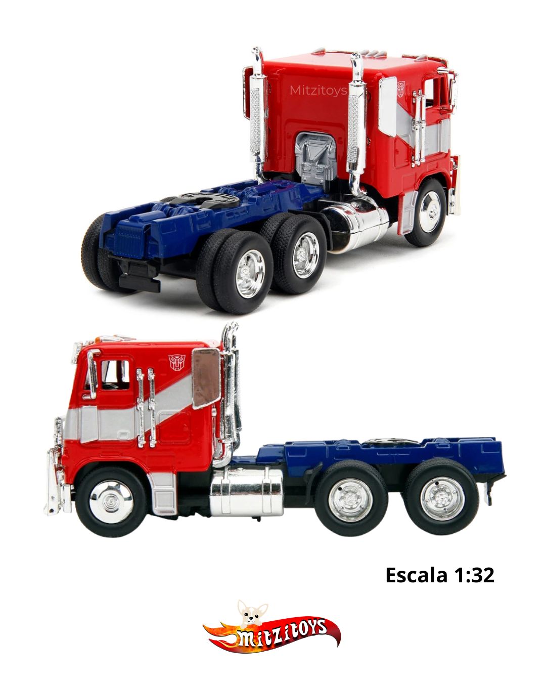 Transformers Optimus Prime Freightliner FL86 (Escala 1:32) - Jada Toys 