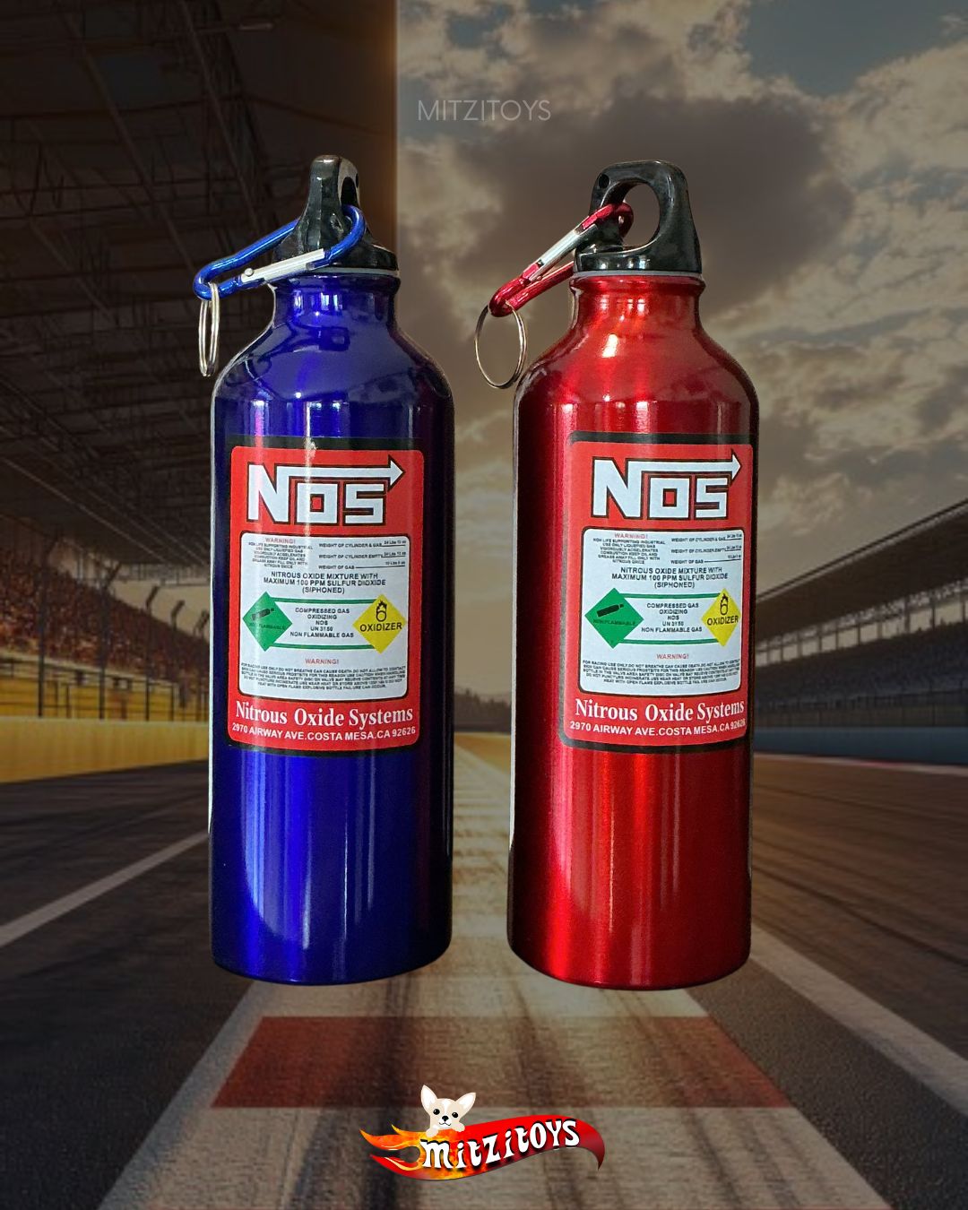 Botella Térmica Cilindro Nitro Nitrógeno NOS (Pieza Individual)