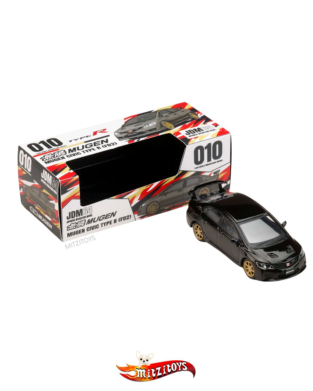 Mugen Honda Civic Type R (FD2) #010 - JDM64 - Hobby Japan