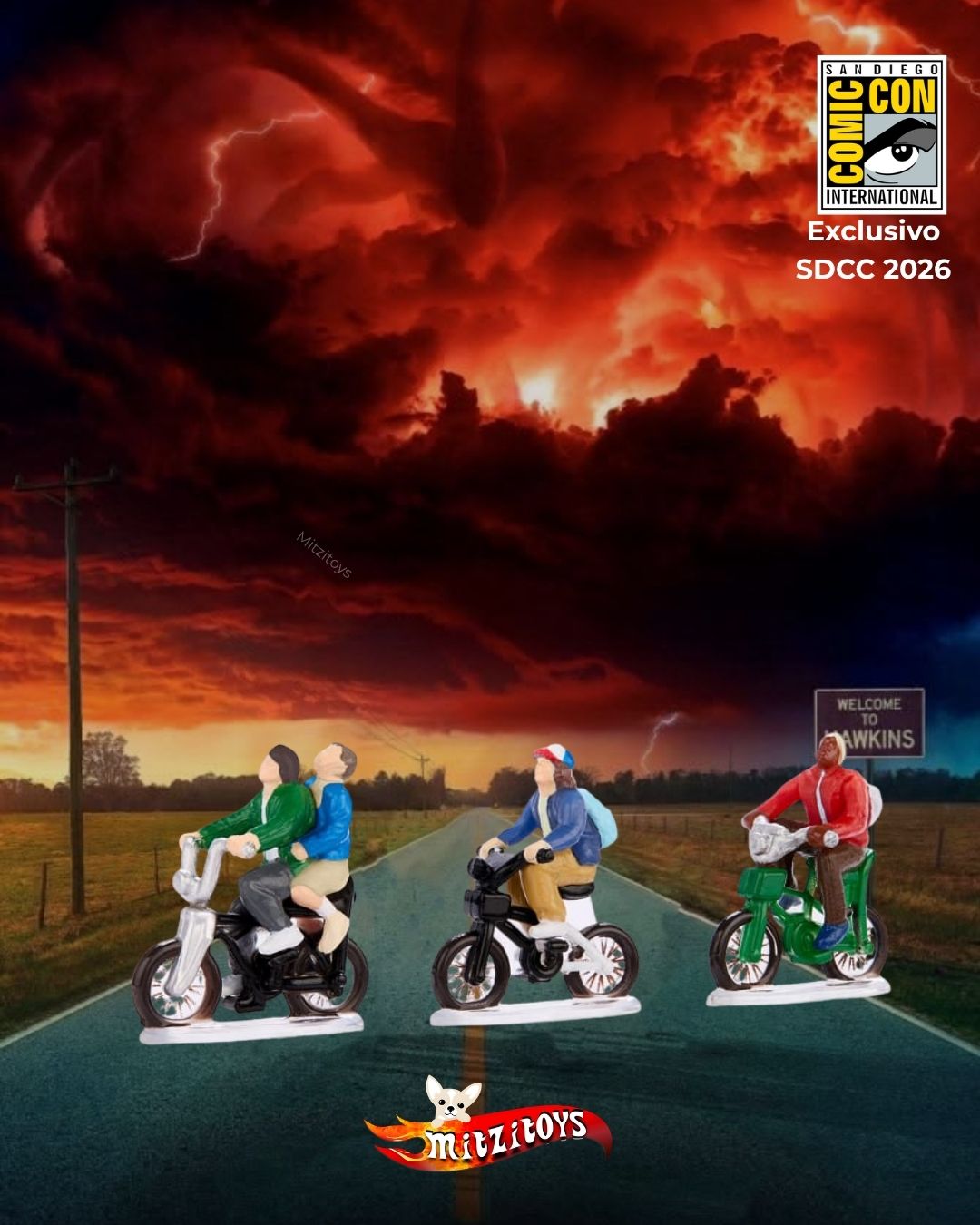 Hot Wheels × Stranger Things: '83 Chevy Van Diorama Set (Exclusivo SDCC 2026)