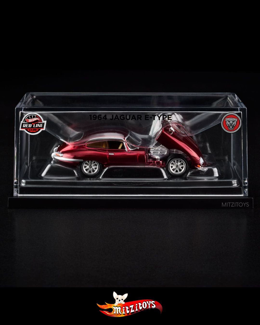 1964 Jaguar E-Type - Red Line Club Exclusive - Hot Wheels RLC 1:64