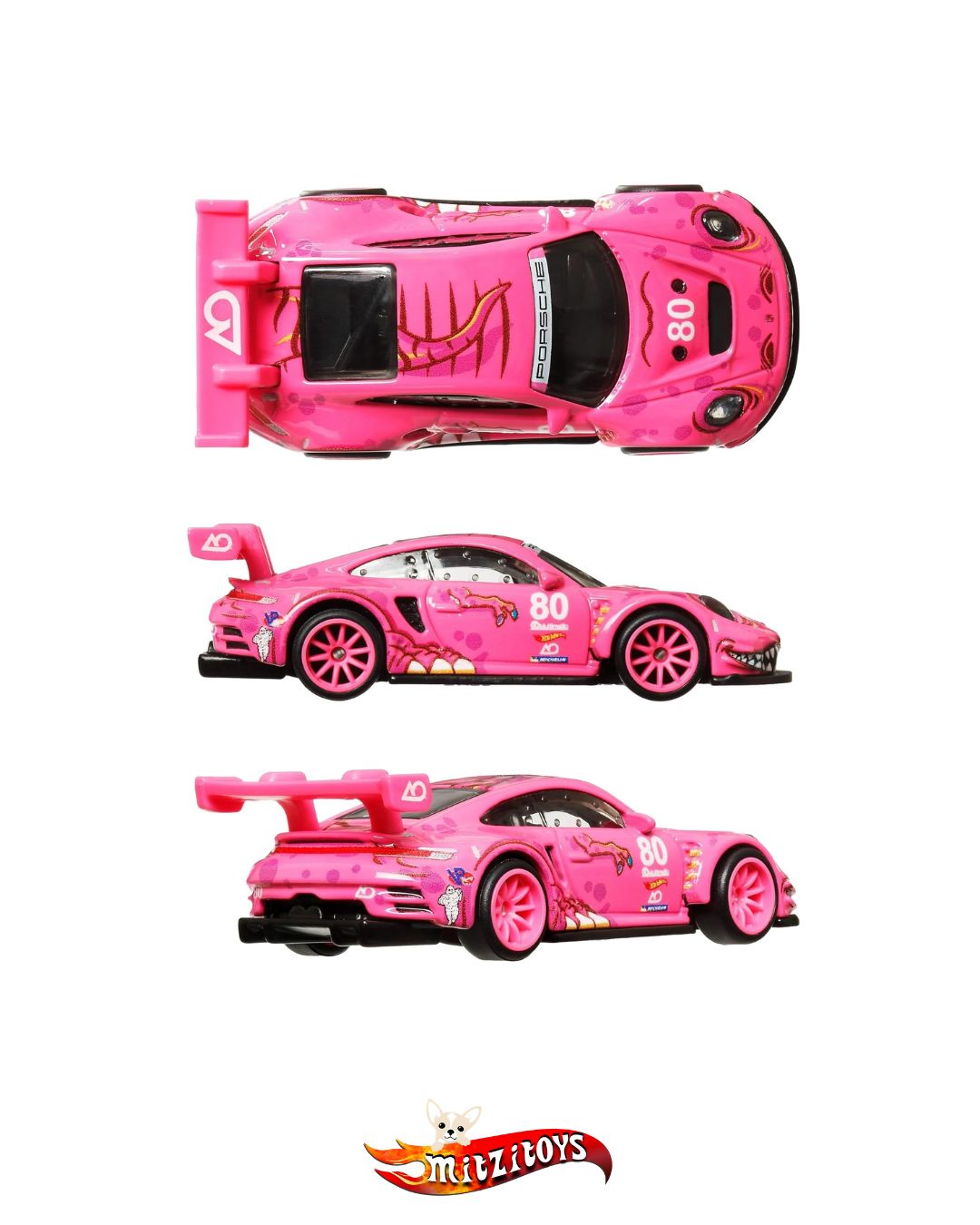 "Roxy" Porsche 911 GT3 R (992) Pink CHASE (0/5) - Hot Wheels Premium Car Culture Race Day