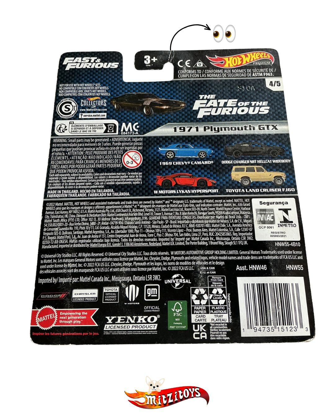 1971 Plymouth GTX (4/5) - Fast & Furious (Detalle): The Fate of the Furious - Hot Wheels Premium