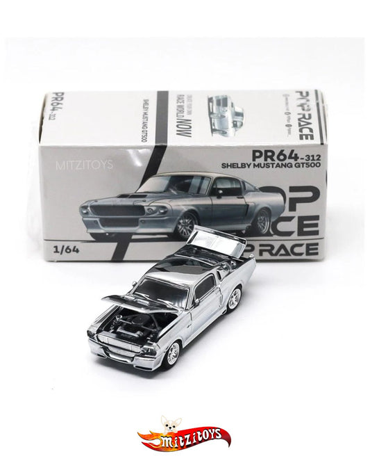 Shelby Mustang GT500 Chrome / Pop Race 1:64