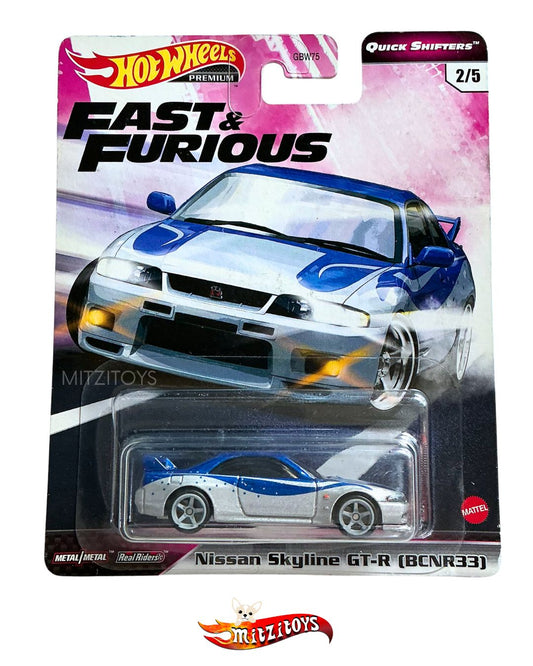 Nissan Skyline GT-R (GTR R33) (2/5) - Fast & Furious (Detalle) - Hot Wheels Premium