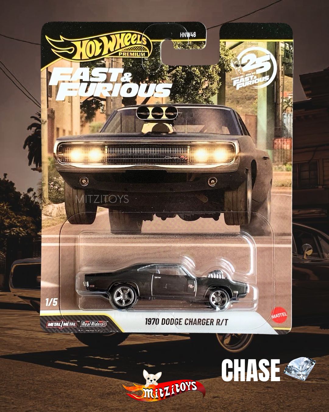 1970 Dodge Charger R/T CHASE - Fast & Furious (1/5) 25 Years) - Premium