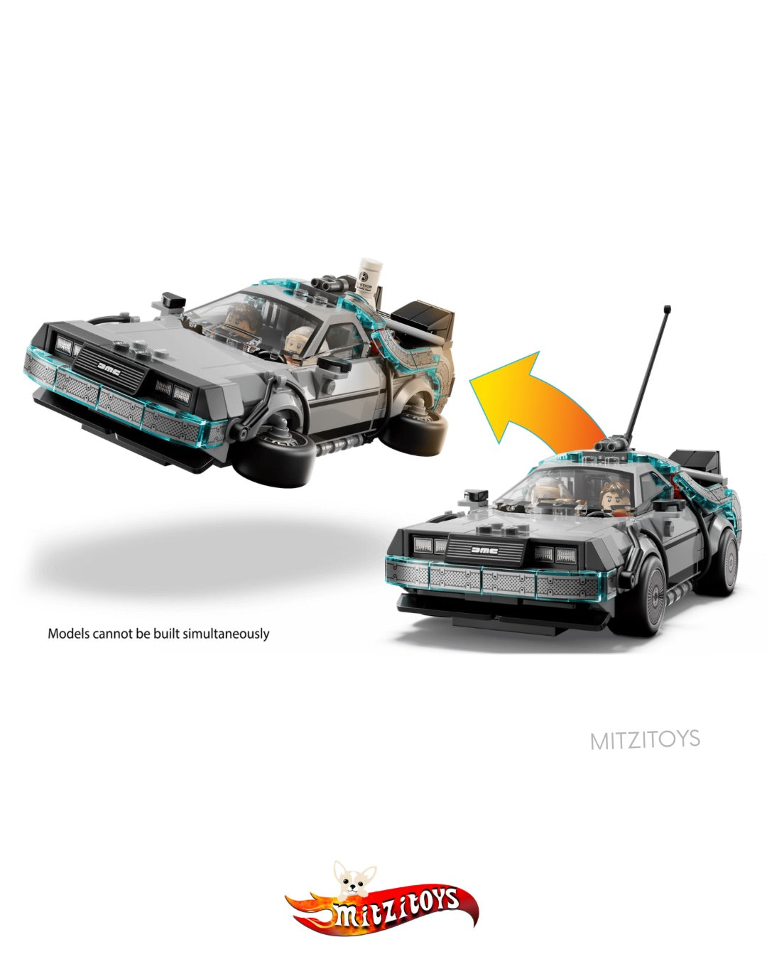 DeLorean Time Machine Back to the future - LEGO Speed Champions - Set de construcción