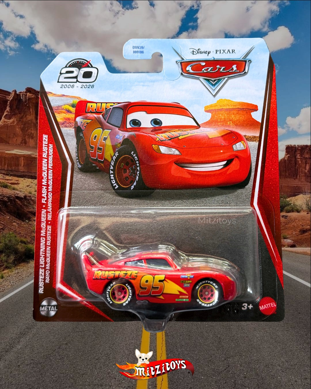 Rayo McQueen Rusteze (20 Aniversario 2006 - 2026) - Disney Pixar Cars (Mattel)