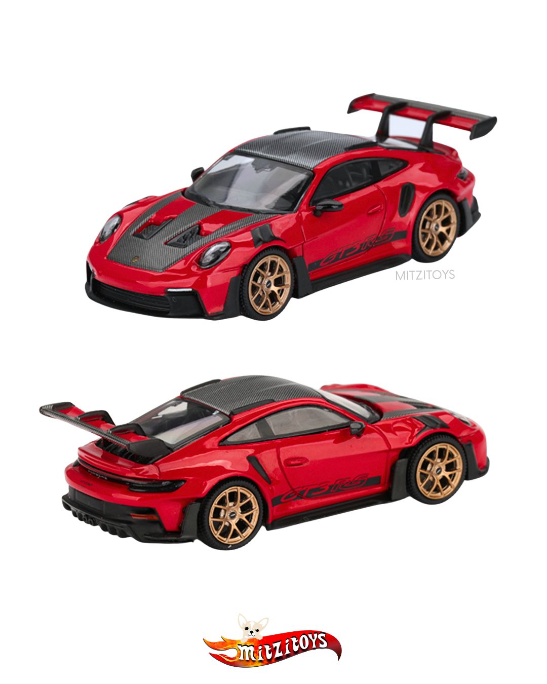 Porsche 911 GT3 RS Guards Red (#1060) - Mini GT 1:64