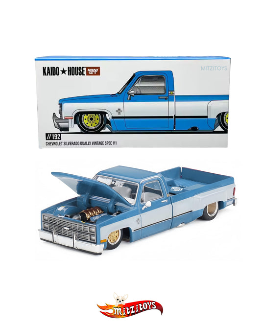 Chevrolet Silverado Dually Vintage Spec V1 #192 - Kaido House - MINI GT