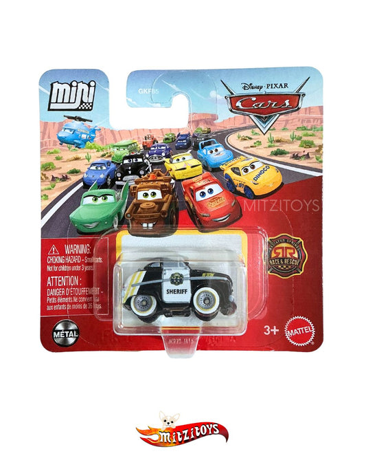 Sheriff (Radiator Springs Race & Rescue) - Disney Pixar Cars Mini Racers Mattel
