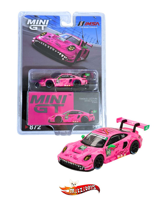 Porsche 911 GT3 R #80 "Roxy" AO Racing 2023 IMSA 1era Edición - Mini GT 1:64 (#872)
