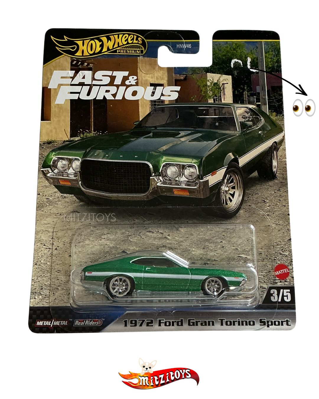1972 Ford Gran Torino Sport (3/5) - Fast & Furious (Detalle) - Hot Wheels Premium