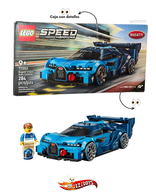 Bugatti Vision Gran Turismo detalle.- LEGO Speed Champions - Set de construcción