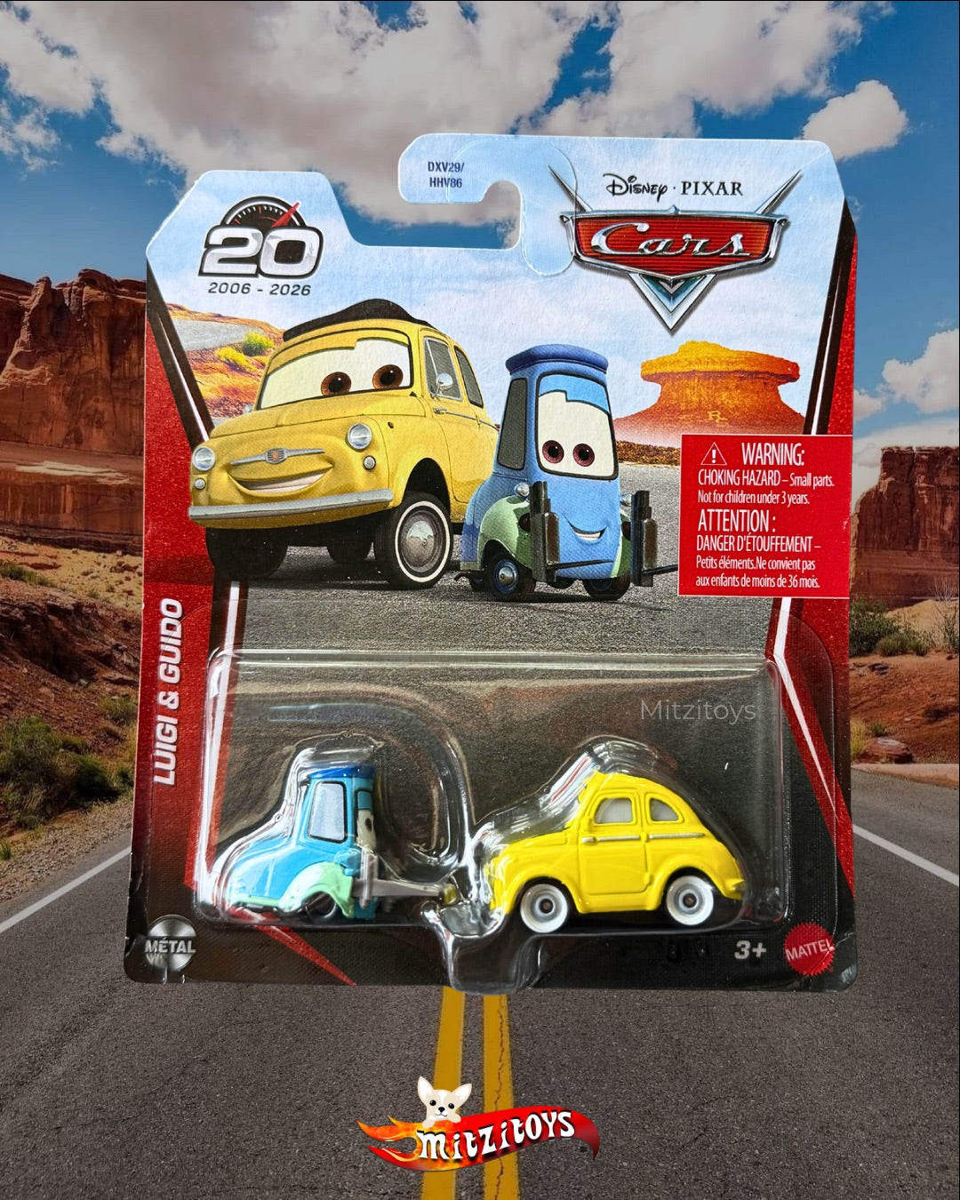 Luigi & Guido (20 Aniversario 2006 - 2026) - Disney Pixar Cars (Mattel)