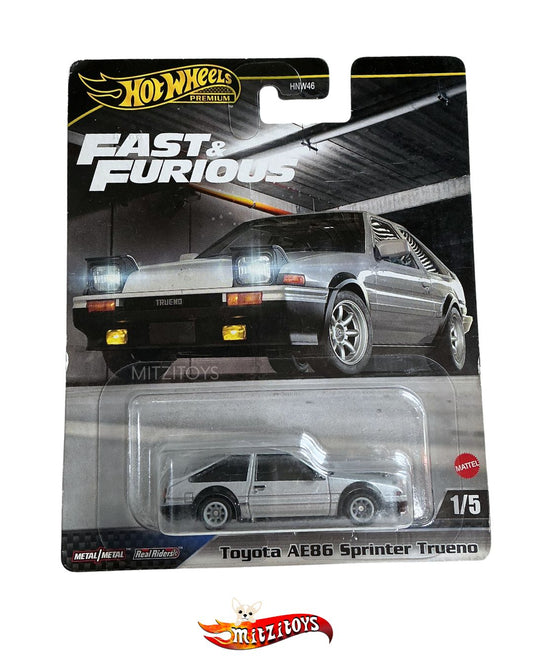 Toyota AE86 Sprinter Trueno (1/5) - Fast & Furious (Detalle) - Hot Wheels Premium