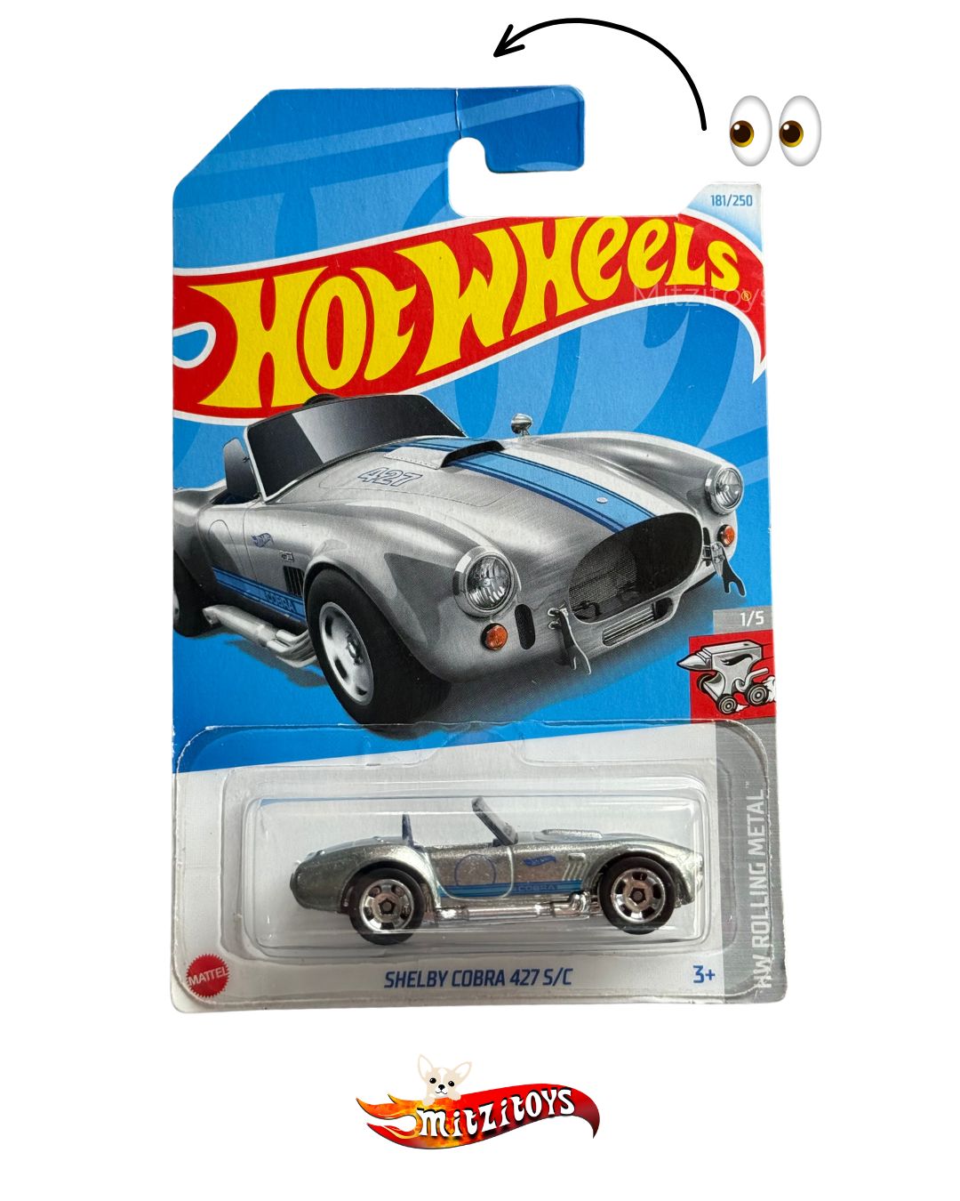 Shelby Cobra 427 S/C (181/250) - HW Rolling Metal (1/5) - Hot Wheels