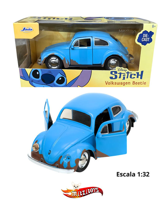 Disney Stitch Vocho Volkswagen Beetle (Escala 1:32) - Jada Toys 