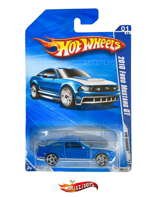 2010 Ford Mustang GT Azul- Hot Wheels: HW Garage (01/10)