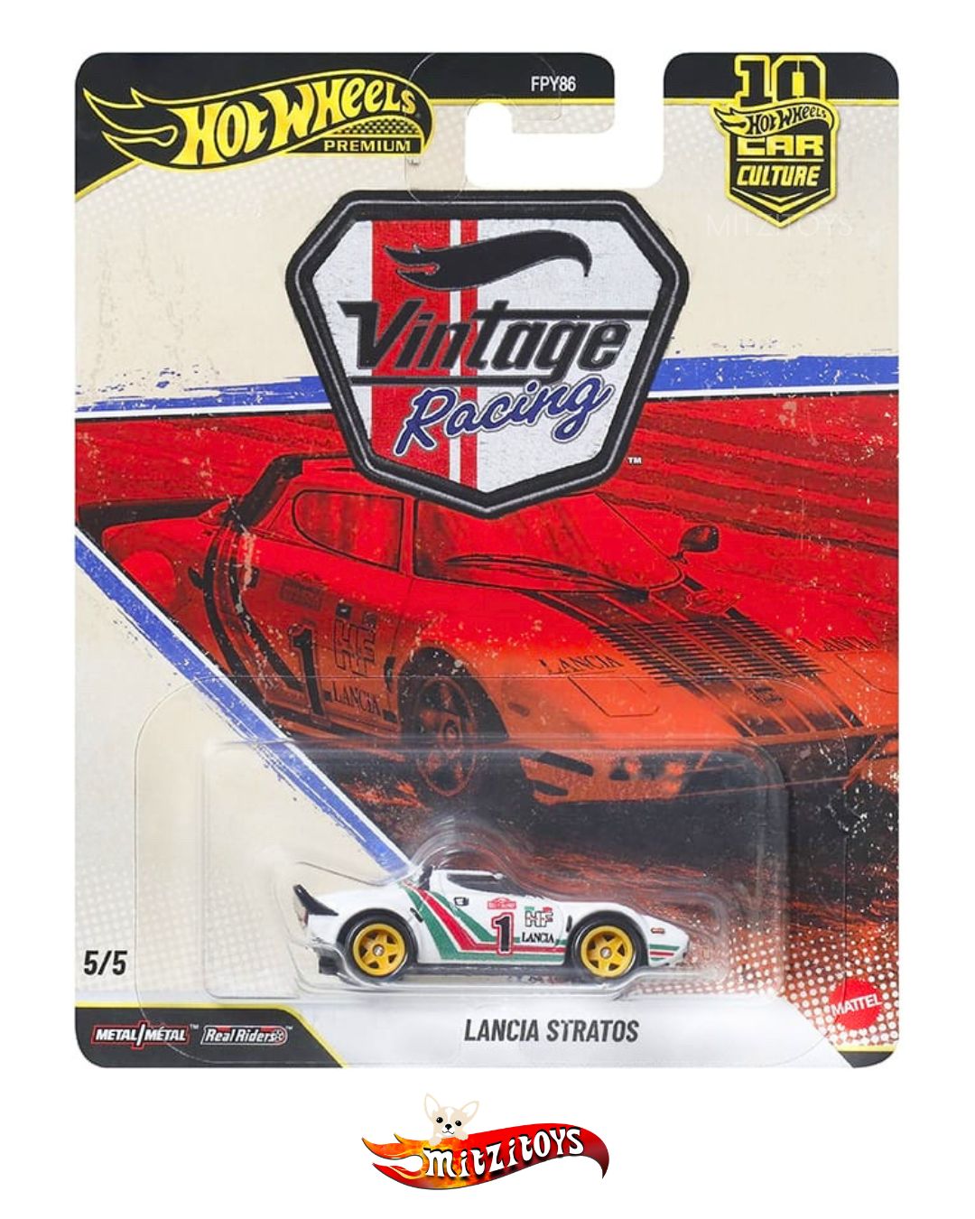 Lancia Stratos #1 - Hot Wheels Premium Car Culture Vintage Racing 5/5