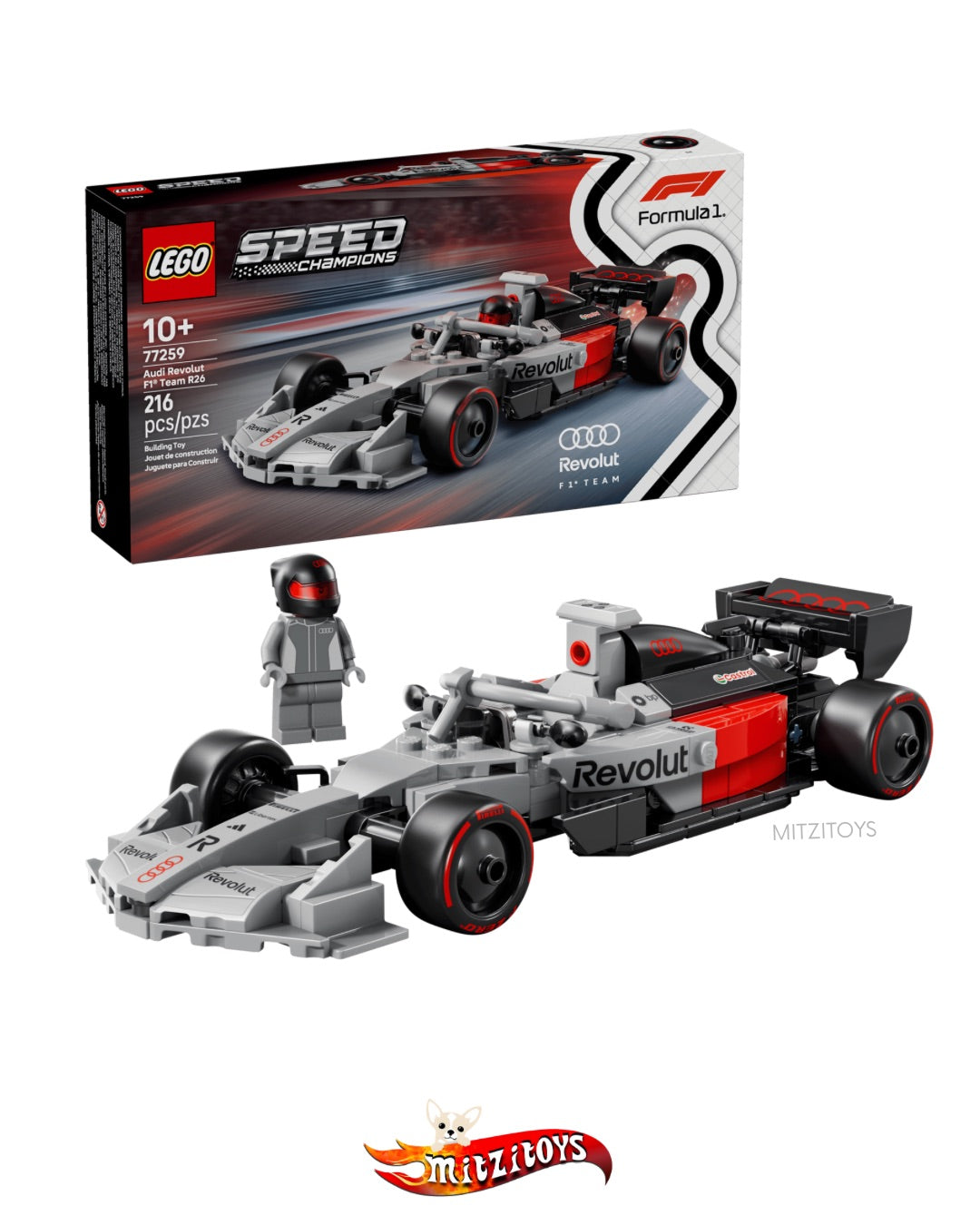 Audi Revolut F1 Formula 1 Team - LEGO Speed Champions - Set de construcción
