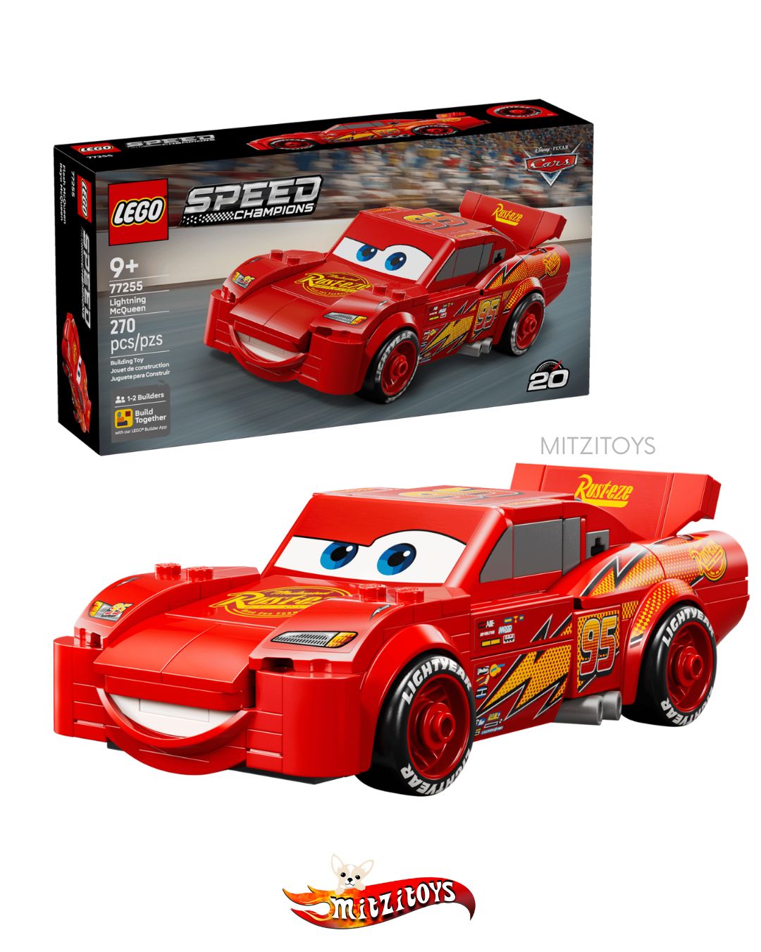 LEGO - Lightning McQueen (Rayo McQueen) Speed Champions Disney Pixar Cars