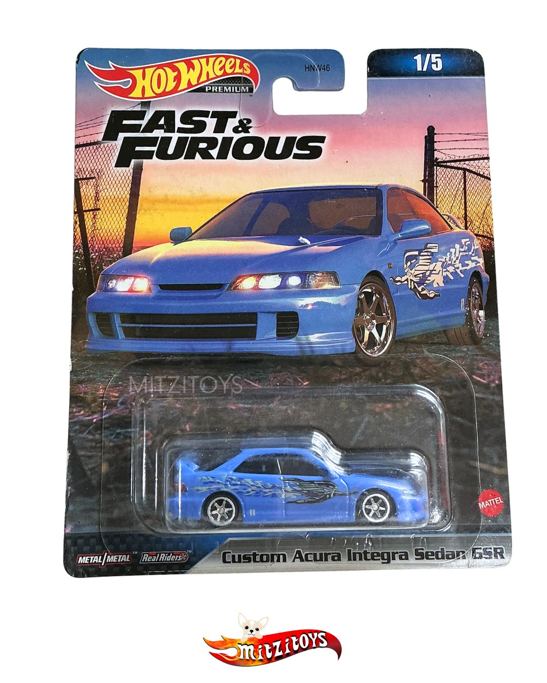 Custom Acura Integra Sedan GSR (1/5) - Fast & Furious (Detalle) - Hot Wheels Premium