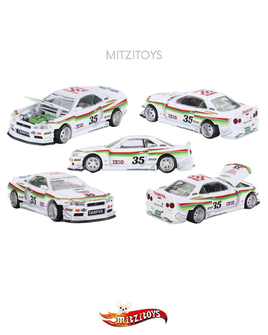 Nissan Skyline GT-R (R34) "The Grasshopper" - MINI GT x Kaido House 167