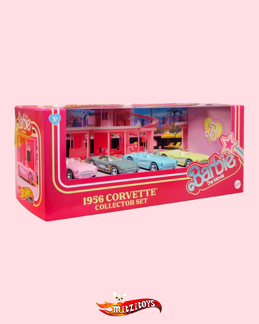 1956 Corvette Collector Set (4-Pack) - Barbie The Movie - Premium
