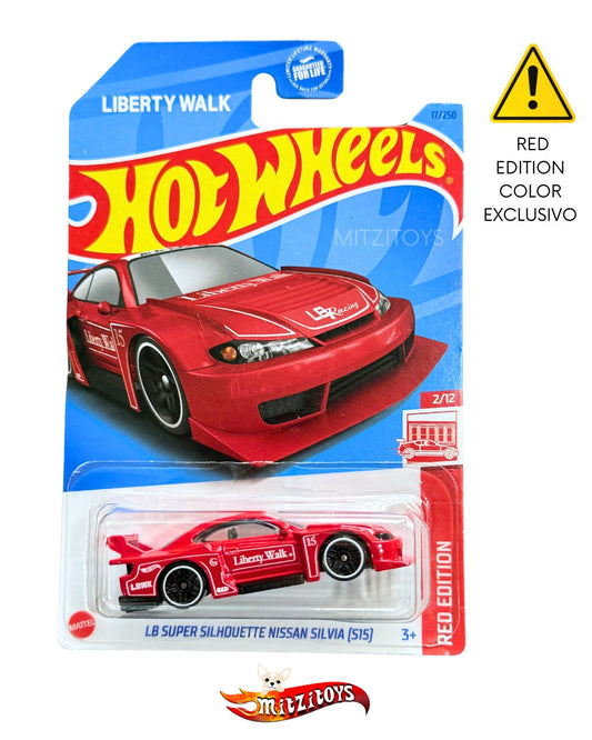 LB Super Silhouette Nissan Silvia (S15) Red Edition Liberty Walk Hot Wheels Básico