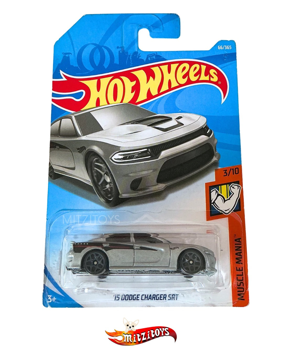 '15 Dodge Charger SRT (3/10) Gris - Muscle Mania - Básico