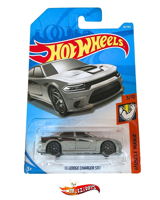 '15 Dodge Charger SRT (3/10) Gris - Muscle Mania - Básico