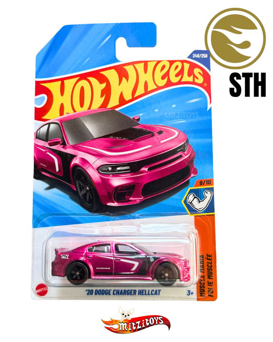 '20 Dodge Charger SRT Hellcat Widebody (240/250) - Muscle Mania (9/10) - Super Treasure Hunt (STH) - Hot Wheels Mainline