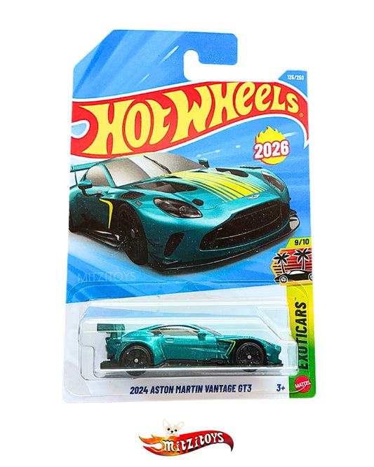 2024 Aston Martin Vantage GT3 Teal / HW Exotics 9/10 (125/250) - Hot Wheels básico