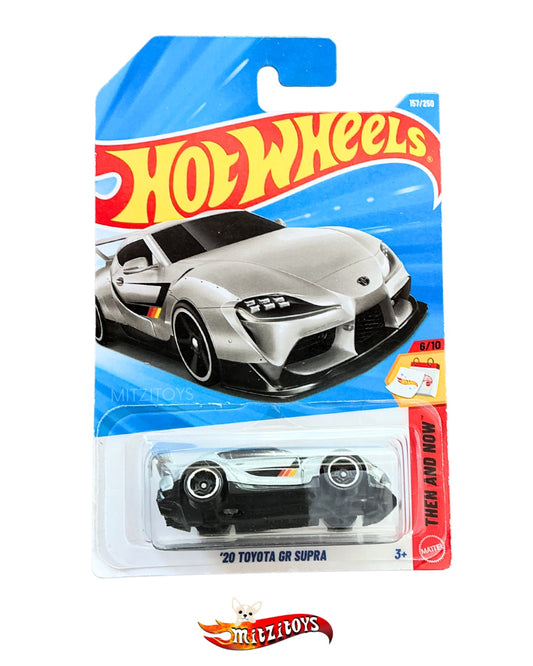'20 Toyota GR Supra Silver / Then and Now 6/10 (157/250) - Hot Wheels