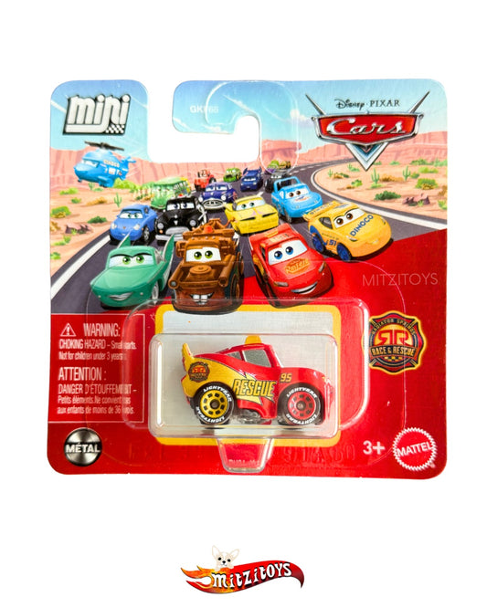 Disney Pixar Cars Minis - Lightning McQueen Radiator Springs Race & Rescue (#95) - Mattel