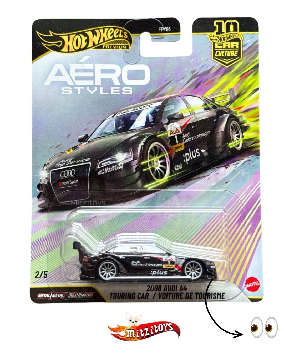 2008 Audi A4 DETALLE Touring Car (2/5) - Aero Styles - Hot Wheels Premium