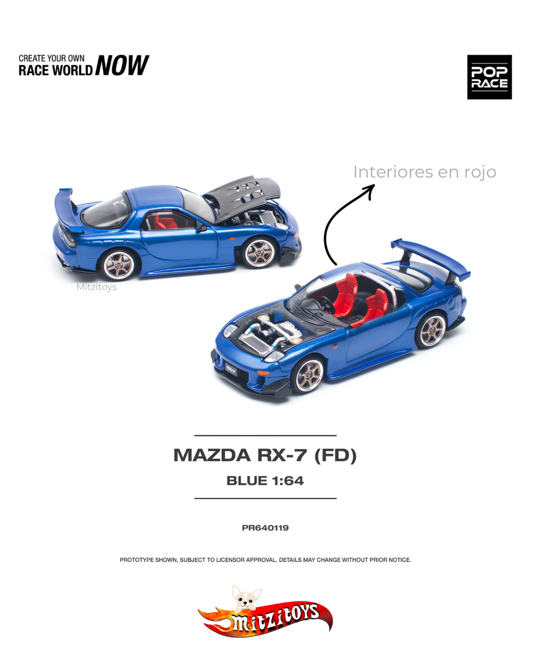 Mazda RX-7 (FD3S) RE Amemiya Blue - Pop Race