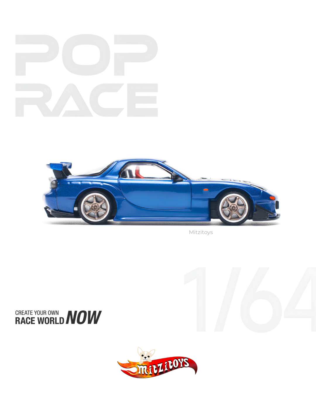 Mazda RX-7 (FD3S) RE Amemiya Blue - Pop Race