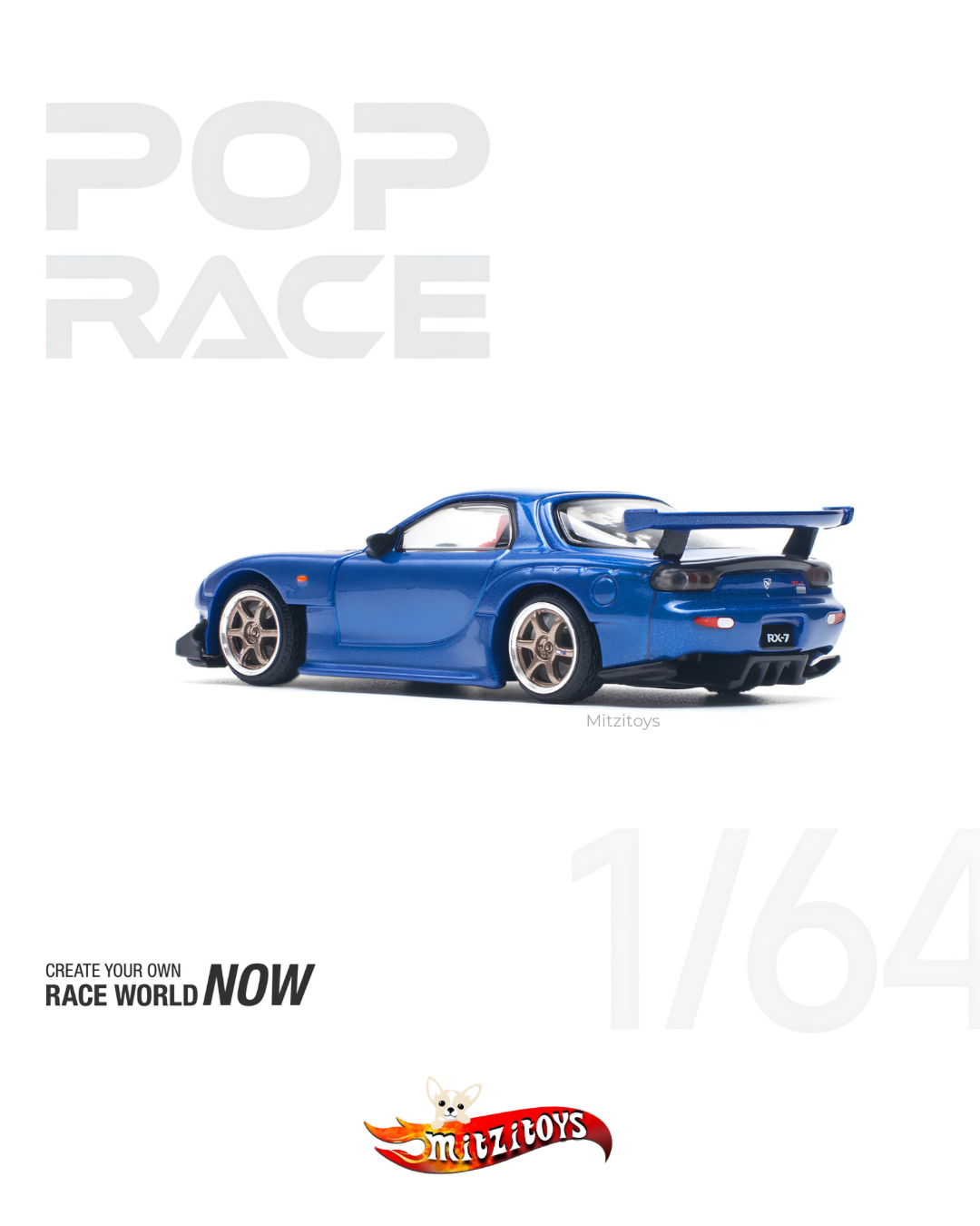 Mazda RX-7 (FD3S) RE Amemiya Blue - Pop Race
