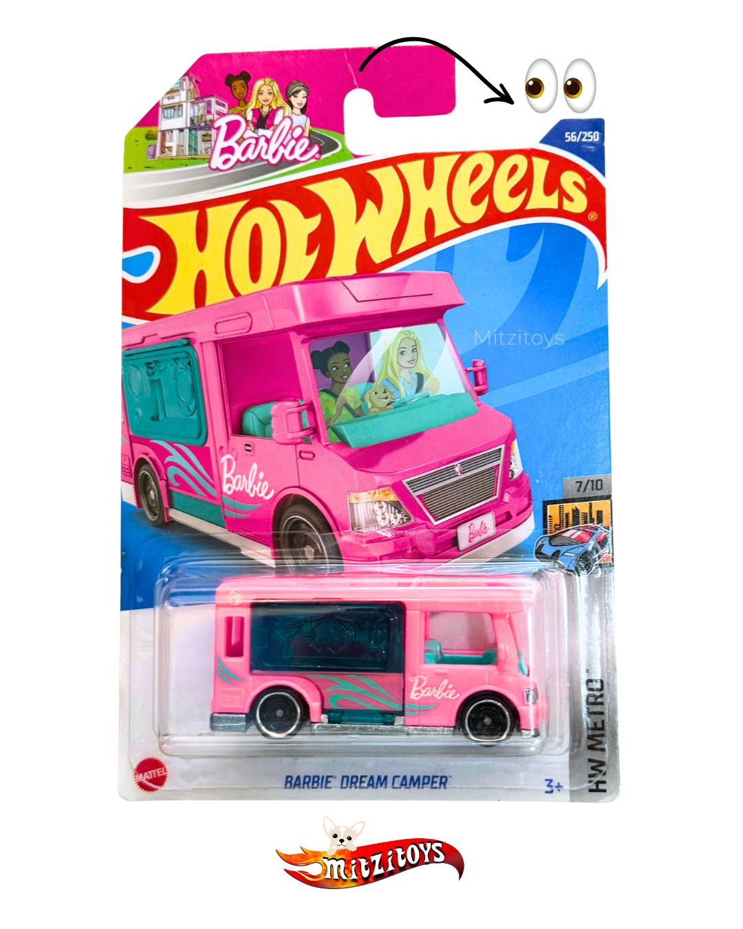 Detalle - Barbie Dream Camper - Hot Wheels Basic (HW Metro)