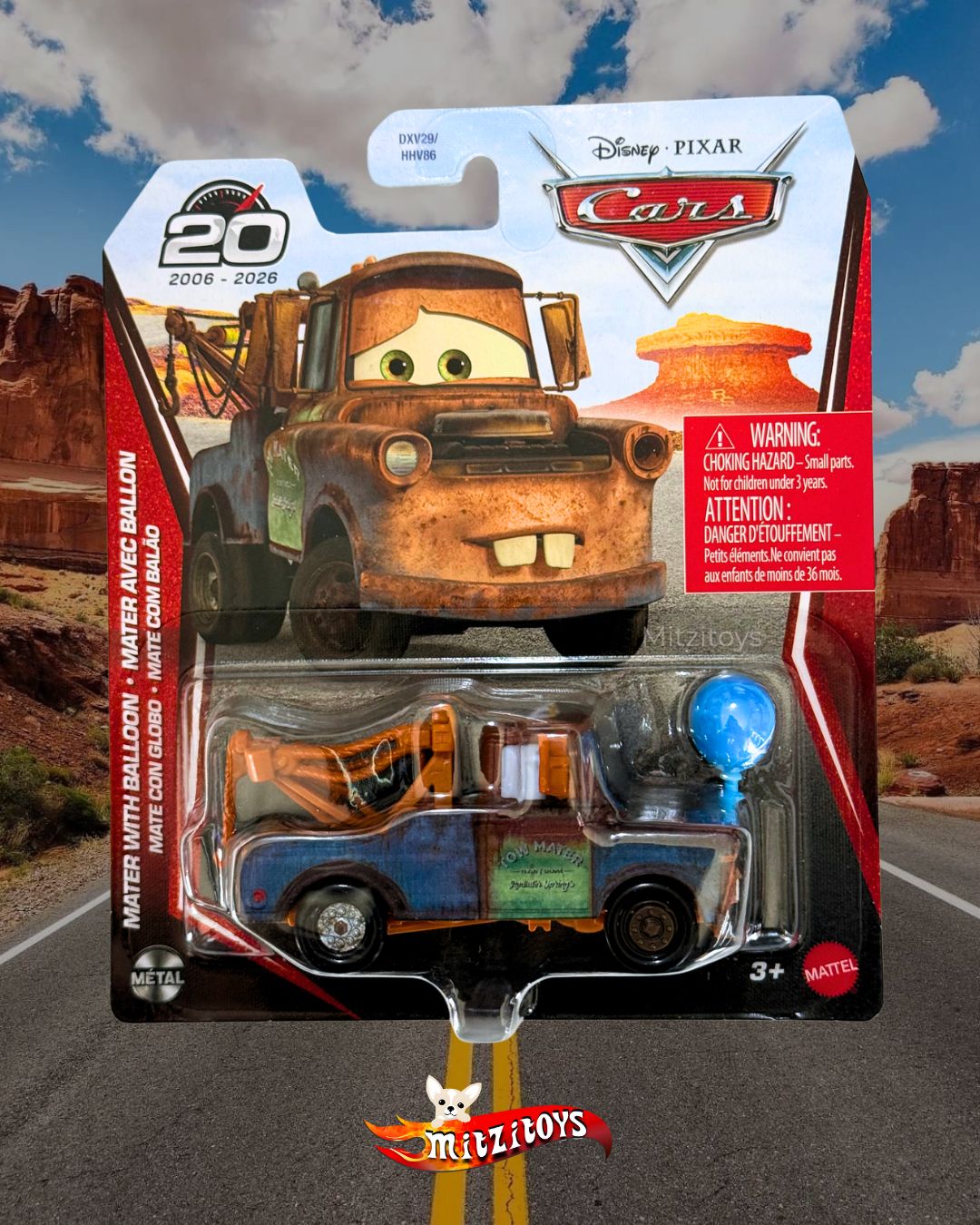 Mater mate Balloon (Mate con Globo) - Disney Pixar Cars 20th Anniversary