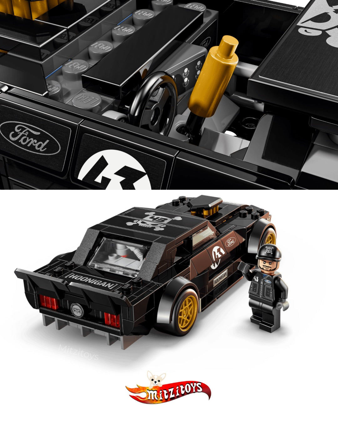 Ken Block's 1965 Ford Mustang Hoonicorn RTR V1 - LEGO Speed Champions