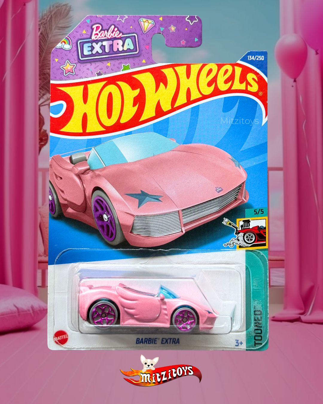 Barbie Extra (5/5) - Tooned - Hot Wheels Básico