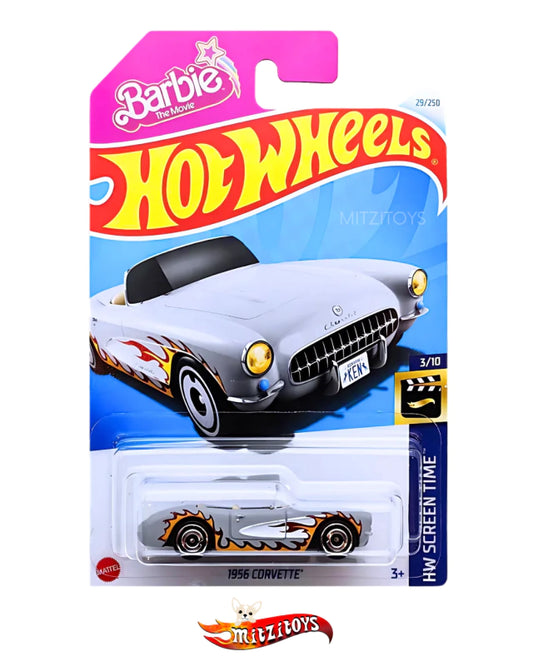 1956 Corvette Barbie The Movie Ken - Hot Wheels Basico